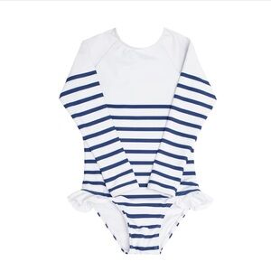 Minnow swim Breton stripe girls one piece swim. Excellent condition.